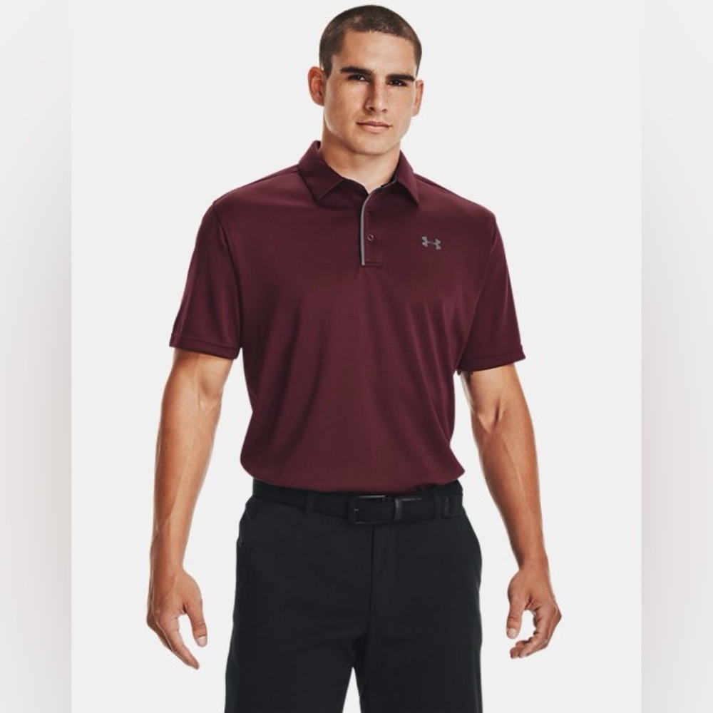 Under Armour Maroon Tech Polo